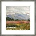 Skagit Blueberry Fields In Autumn Framed Print