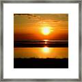Skaket Beach Sunset Halo Framed Print