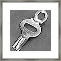 Skate Key - Pencil Framed Print Skate Key - Pencil Framed Print