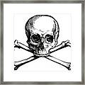 Skull And Crossbones Framed Print
