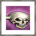 Skull With Horns And Fangs Framed Print
