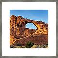 Skyline Arch In Arches National Park Framed Print