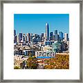 Skyline Of San Francisco As Seen From Potrero Hill Framed Print