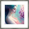 Sleeping Mermaid Framed Print