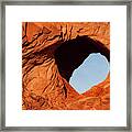 Small Eye In Turret Arch At Sunrise Three Framed Print