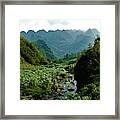 Small River In The Mountains Of Vietnam Framed Print