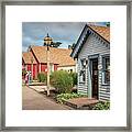 Smithville Old Barber Shoppe Framed Print