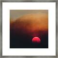 Smoky Sun Framed Print