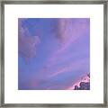 Smooth Clouds And Sunset Framed Print
