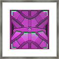 Snapped Shut Purple From The Containment Series Framed Print