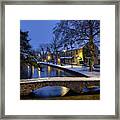 Snow At Dawn Bourton On The Water Framed Print