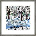 Snow Reflections Framed Print