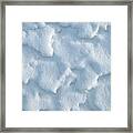 Snow Texture Abstract Framed Print