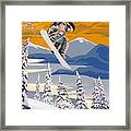Snowboarder Air Framed Print