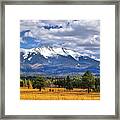 Snowcapped Humphreys Peak, Flagstaff Az Framed Print