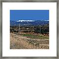 Snowcapped Saddleback Framed Print