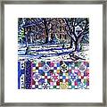 Snowflakes And Snowballs Framed Print