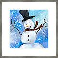 Snowman Framed Print