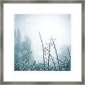 Snowy Day Abstract Framed Print