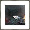 Snowy Egret 1969-010120-3 Framed Print