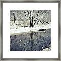 Snowy Reflections Framed Print