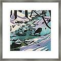 Snowy Creek Framed Print