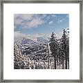 Snowy Wild Landscape Framed Print