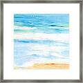 Soft Beachy Feel Abstract Framed Print