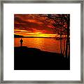 Solitude At Sunset Framed Print