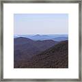 Some Dark Georgia Mountains Framed Print