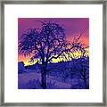 Sonnenuntergang - Infrarot Framed Print