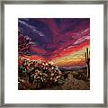 Sonoran Sunset Framed Print