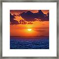 South African Stormy Sunset Framed Print