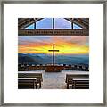 South Carolina Pretty Place Chapel Sunrise Embraced Framed Print