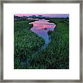 Southport Salt Marsh Siunrise Framed Print