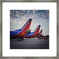 Southwest Airlines Planes Framed Print