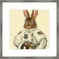 Space Rabbit Framed Print