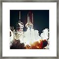 Space Shuttle Launch, 1984 Framed Print