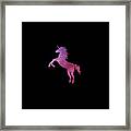 Space Unicorn Framed Print