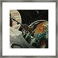 Space Warrior Framed Print