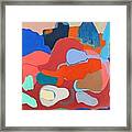 Spaceship Painting Abstract Art Painting Framed Print