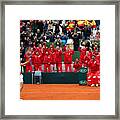 Spain V Great Britain - Davis Cup By Bnp Paribas World Group First Round - Day 3 Framed Print