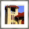 Spanish Architecture Tile Roof Tower Framed Print