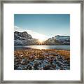 Sparkling Valley Of Bergsbotn, Norway Framed Print
