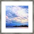 Spectacular Clouds At Lake Norman Framed Print