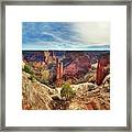 Spider Rock At Canyon De Chelly National Monument Framed Print