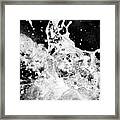 Splashing Waves Framed Print