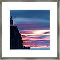 Split Rock Summer Sunrise Framed Print