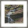 Spring Fed Waterfall Framed Print