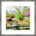 Springtime On The Canal - A Potomac Impression Framed Print